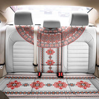 Bulgarian Embroidery Style Seamless Pattern Back Car Seat Cover