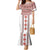 Bulgarian Embroidery Style Seamless Pattern Family Matching Mermaid Dress and Hawaiian Shirt