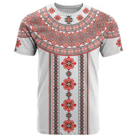 Bulgarian Embroidery Style Seamless Pattern T Shirt