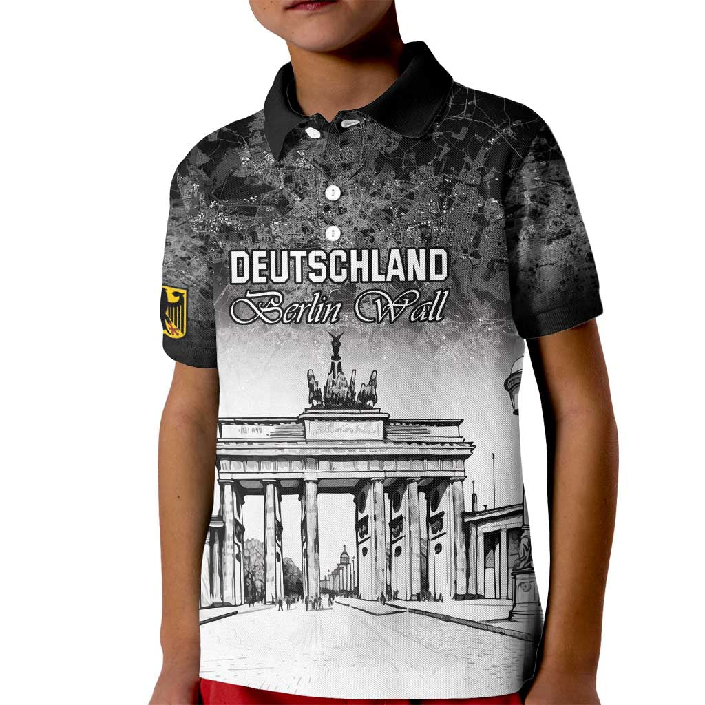 Personalized Germany Berlin Wall Kid Polo Shirt Tag der Deutschen Einheit