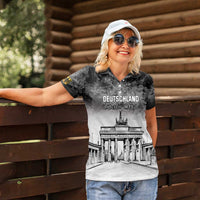 Personalized Germany Berlin Wall Women Polo Shirt Tag der Deutschen Einheit