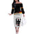 Custom Germany Football Off The Shoulder Long Sleeve Dress Come On DFB-Team