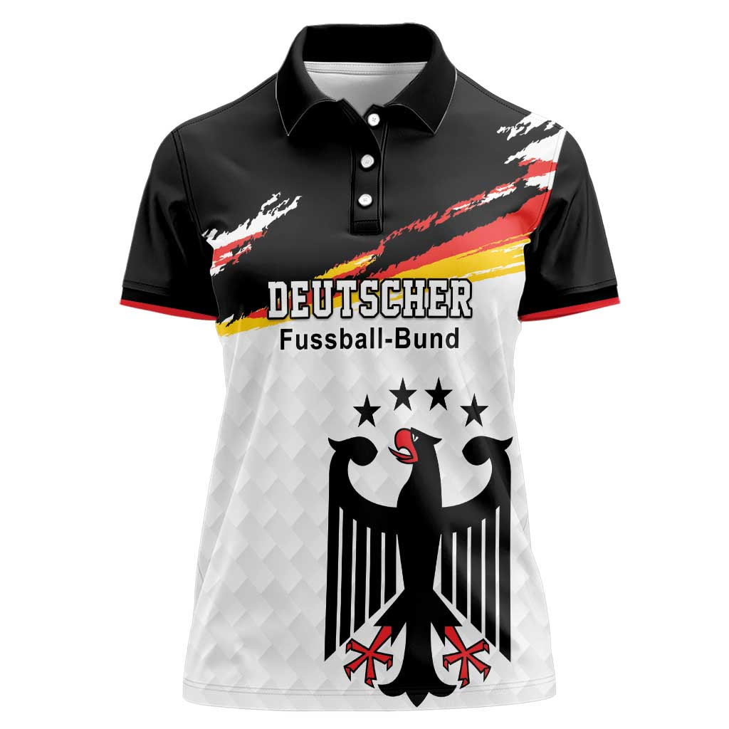 Custom Germany Football Women Polo Shirt Come On DFB-Team