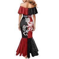 Custom British Lions New Zealand Family Matching Mermaid Dress and Hawaiian Shirt Unique Style LT18 - Polynesian Pride