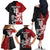 Custom British Lions New Zealand Family Matching Off The Shoulder Long Sleeve Dress and Hawaiian Shirt Unique Style - Polynesian Pride