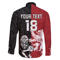 Custom British Lions New Zealand Family Matching Off Shoulder Short Dress and Hawaiian Shirt Unique Style - Polynesian Pride