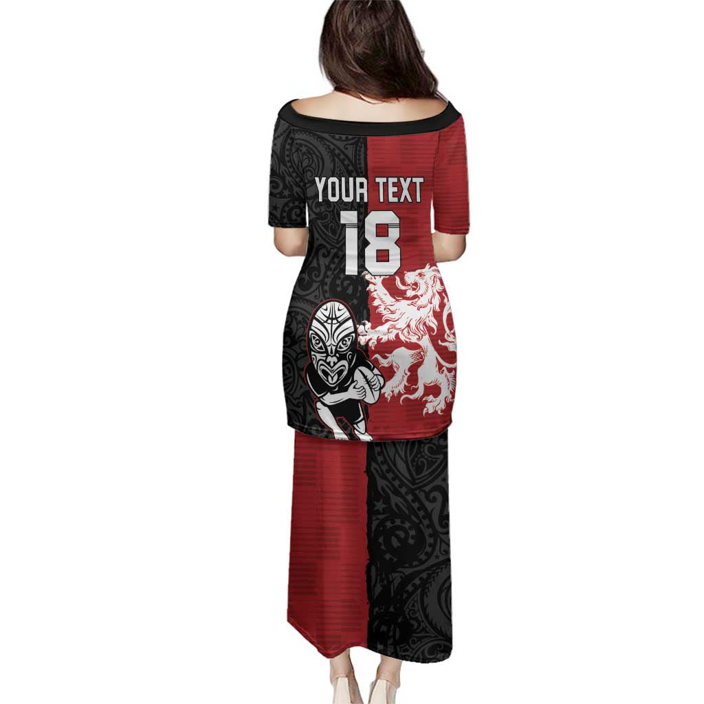 Custom British Lions New Zealand Family Matching Puletasi and Hawaiian Shirt Unique Style LT18 - Polynesian Pride