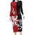 Custom British Lions New Zealand Long Sleeve Bodycon Dress Unique Style - Polynesian Pride