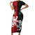 Custom British Lions New Zealand Short Sleeve Bodycon Dress Unique Style - Polynesian Pride