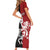 Custom British Lions New Zealand Short Sleeve Bodycon Dress Unique Style - Polynesian Pride
