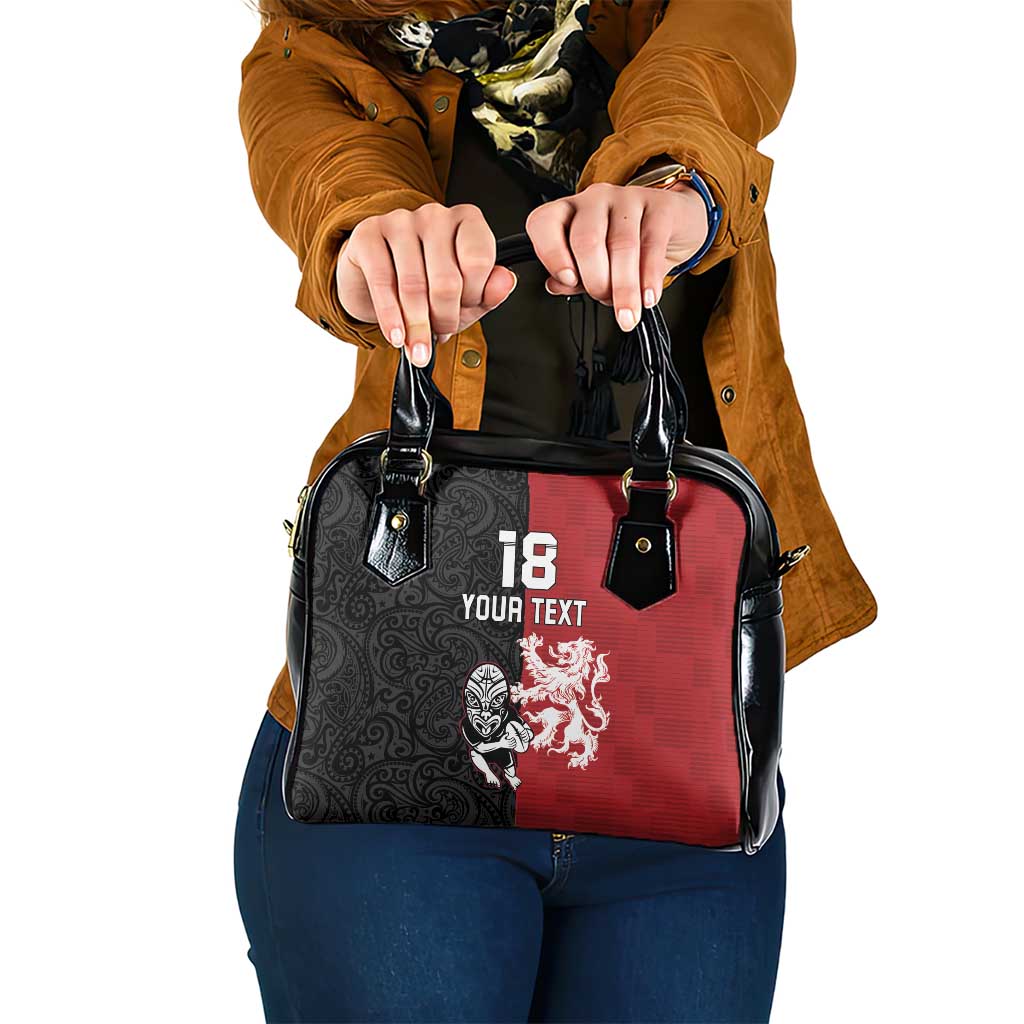 Custom British Lions New Zealand Shoulder Handbag Unique Style - Polynesian Pride