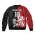 Custom British Lions New Zealand Sleeve Zip Bomber Jacket Unique Style - Polynesian Pride