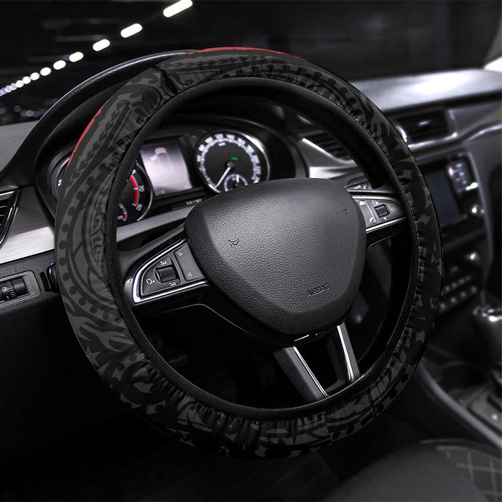 British Lions New Zealand Steering Wheel Cover Unique Style - Polynesian Pride