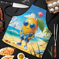 Funny Hawaii Mango Apron Tropical Summer Beach Mascot Vacation