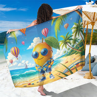 Funny Hawaii Mango Sarong Tropical Summer Beach Mascot Vacation