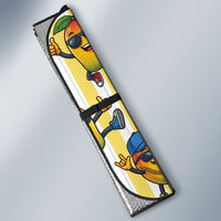 Funny Hawaii Mango Hip Hop Cartoon Auto Sun Shade Summer Beach Party
