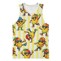 Funny Hawaii Mango Hip Hop Cartoon Basketball Jersey Summer Beach Party