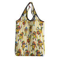 Funny Hawaii Mango Hip Hop Cartoon Grocery Bag Summer Beach Party