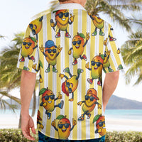 Funny Hawaii Mango Hip Hop Cartoon Hawaiian Shirt Summer Beach Party
