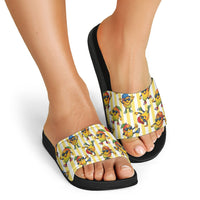 Funny Hawaii Mango Hip Hop Cartoon Slide Sandals Summer Beach Party
