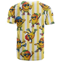 Funny Hawaii Mango Hip Hop Cartoon T Shirt Summer Beach Party