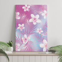 Pink Aloha Hawaiian Canvas Wall Art Tropical Flower Palm Leaf Pattern LT19 - Polynesian Pride