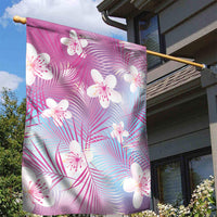 Pink Aloha Hawaiian Garden Flag Tropical Flower Palm Leaf Pattern LT19 - Polynesian Pride