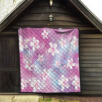 Pink Aloha Hawaiian Quilt Tropical Flower Palm Leaf Pattern LT19 - Polynesian Pride
