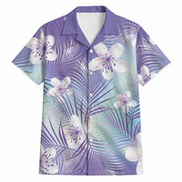 Purple Aloha Hawaiian Hawaiian Shirt Tropical Flower Palm Leaf Pattern LT19 Purple - Polynesian Pride