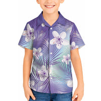 Purple Aloha Hawaiian Hawaiian Shirt Tropical Flower Palm Leaf Pattern LT19 - Polynesian Pride