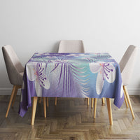Purple Aloha Hawaiian Tablecloth Tropical Flower Palm Leaf Pattern LT19 - Polynesian Pride