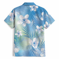 Blue Aloha Hawaiian Hawaiian Shirt Tropical Flower Palm Leaf Pattern LT19 - Polynesian Pride