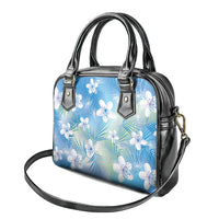 Blue Aloha Hawaiian Shoulder Handbag Tropical Flower Palm Leaf Pattern LT19 - Polynesian Pride