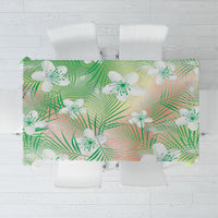 Green Aloha Hawaiian Tablecloth Tropical Flower Palm Leaf Pattern LT19 Green - Polynesian Pride