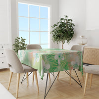 Green Aloha Hawaiian Tablecloth Tropical Flower Palm Leaf Pattern LT19 - Polynesian Pride