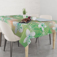 Green Aloha Hawaiian Tablecloth Tropical Flower Palm Leaf Pattern LT19 - Polynesian Pride