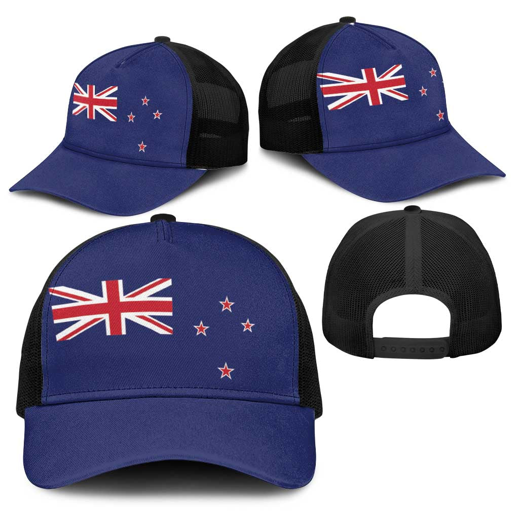 New Zealand Baseball Net Cap National Flag Colors - Polynesian Pride
