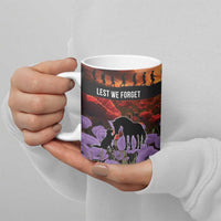 Personalised ANZAC Day Ceramic Mug Remembering the Animals of War