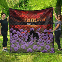 Personalised ANZAC Day Quilt Remembering the Animals of War