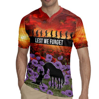 Personalised ANZAC Day Rugby Jersey Remembering the Animals of War