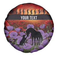 Personalised ANZAC Day Spare Tire Cover Remembering the Animals of War
