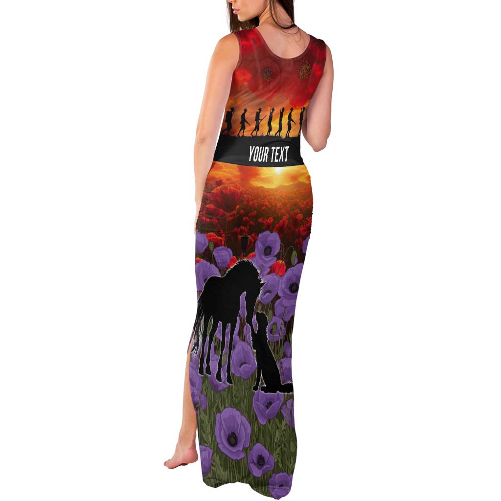 Personalised ANZAC Day Tank Maxi Dress Remembering the Animals of War