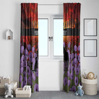 Personalised ANZAC Day Window Curtain Remembering the Animals of War