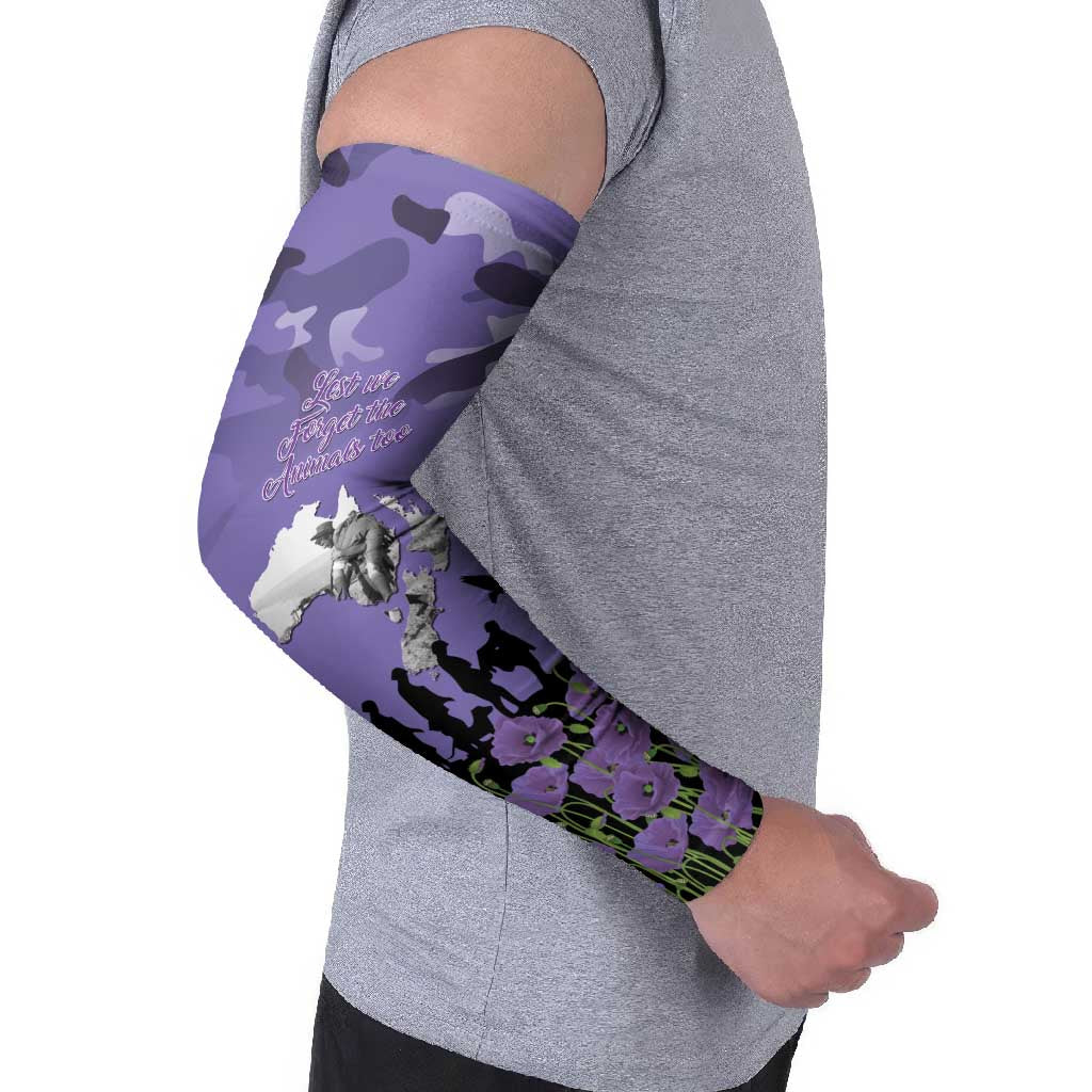 ANZAC Day Arm Sleeves Lest We Forget the Animals Too