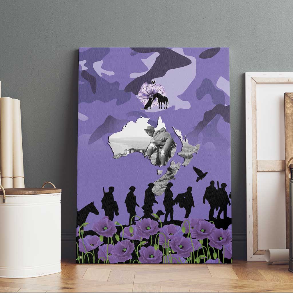 ANZAC Day Canvas Wall Art Lest We Forget the Animals Too