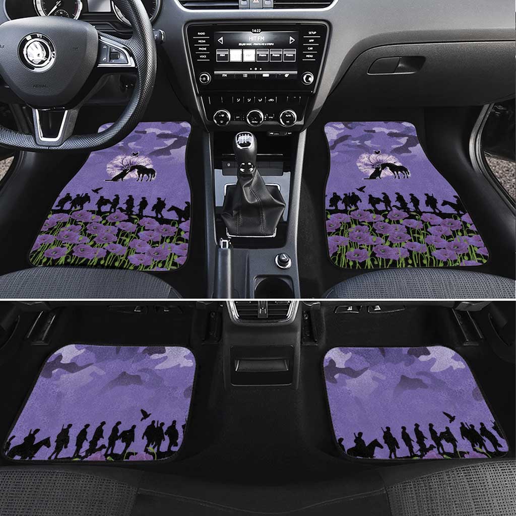ANZAC Day Car Mats Lest We Forget the Animals Too