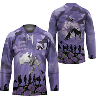 ANZAC Day Hockey Jersey Lest We Forget the Animals Too