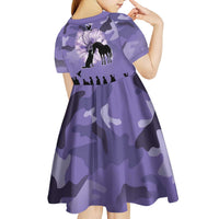 ANZAC Day Kid Short Sleeve Dress Lest We Forget the Animals Too