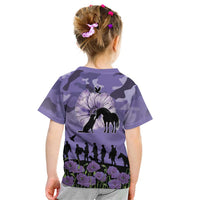 ANZAC Day Kid T Shirt Lest We Forget the Animals Too