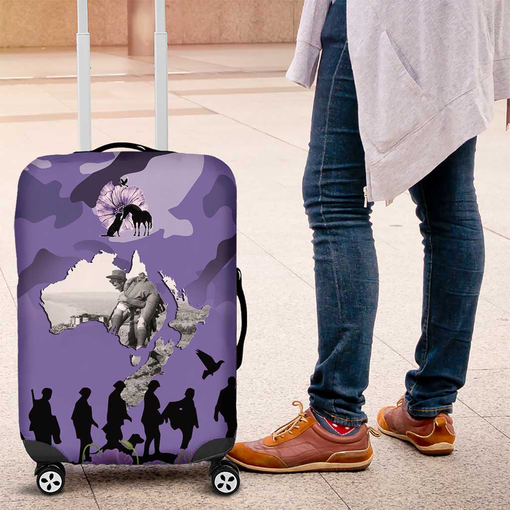 ANZAC Day Luggage Cover Lest We Forget the Animals Too